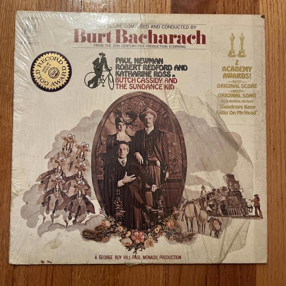 Vintage Vinyl LP Burt Bacharach Butch Cassidy and the Sundance Kid A&M SP-4227